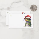 Search for cute frog christmas cards Santa