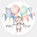 Search for monkey first birthday stickers 1st birthday party