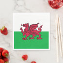 Search for welsh dragon napkins Flag of wales
