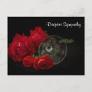 Search for death condolence postcards Roses