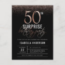 Search for chic 50th birthday invitations White
