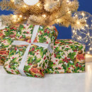 Search for christmas bird wrapping paper Vintage