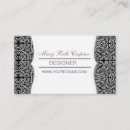 Search for classic pattern business cards Black and white