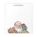 Search for santa claus notepads traditional