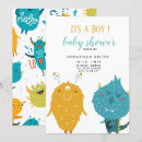 Search for monster baby shower invitations Little