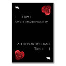 Search for heart shaped wedding place cards Black and white