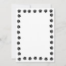 Search for dog paw print invitations Black and white