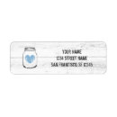 Search for wood heart return address labels Country