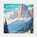 Search for dolomites mountains magnets Italy