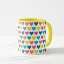 Search for hearts pattern mugs Cute heart design