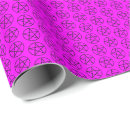 Search for pentagram wrapping paper Black