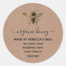 Search for bee party stickers Rustic