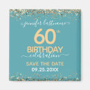 Search for 60th birthday magnets Gold