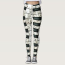 Search for piano keys leggings Black and white