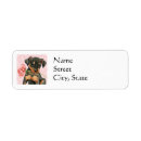 Search for dog valentine return address labels Puppy