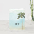 Search for palm tree thank you cards Blue
