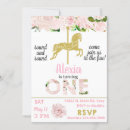 Search for carousel birthday invitations Girl