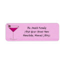Search for martini return address labels Pink