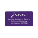 Search for purple birthday return address labels Simple