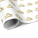 Search for libra wrapping paper Gold