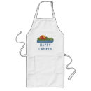 Search for happy camper aprons Funny