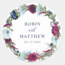 Search for raspberry wedding stickers Watercolor floral