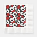Search for red and black napkins Tiled