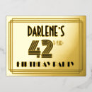 Search for 42nd birthday invitations Stylish