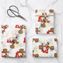 Search for character christmas wrapping paper Reindeer