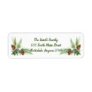 Search for pinecone return address labels Elegant