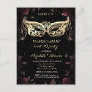 Search for red masquerade party invitations Gothic