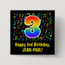 Search for 3rd birthday badges 3 years old