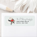 Search for party hat return address labels Watercolor