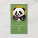 Search for panda bear business cards China