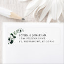Search for green address stickers Bride and groom
