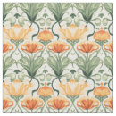 Search for art nouveau fabric Orange