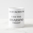 Search for funny fail mugs Assassins failed