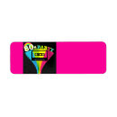 Search for retro 80s return address labels Music