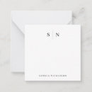 Search for monogram square note cards Simple