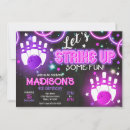 Search for cosmic birthday invitations Glow bowling