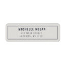 Search for navy and grey return address labels Simple