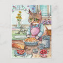 Search for kitchen paintings postcards Cat