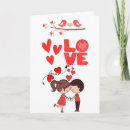 Search for cartoon valentines day cards Cute couple