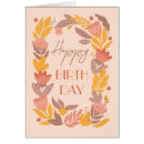 Search for orange flower happy birthday postcards Floral