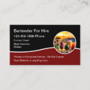 Search for mobile bartending business cards Modern