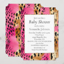 Search for pink leopard baby shower invitations Girly