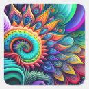 Search for psychedelic flowers stickers Hippie