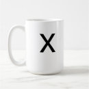 Search for letter x mugs Alphabet