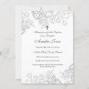 Search for white christening invitations Foil