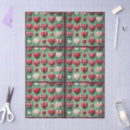Search for red and white gingham tissue paper Xmas